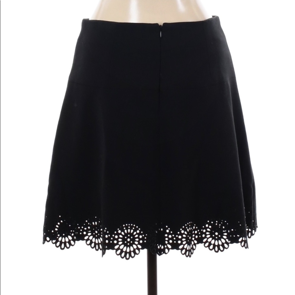 Ann Taylor LOFT black skirt with floral bottom